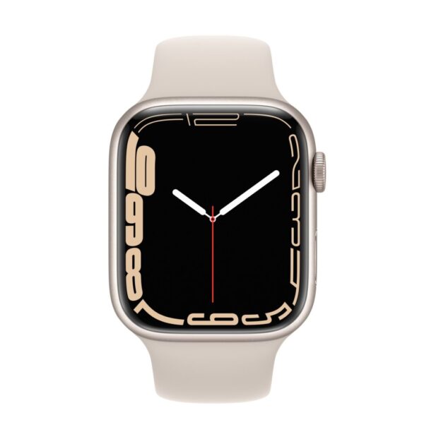 Apple Watch 7 45mm Starlight Aluminium / Starlight Sport Band - Slika 2