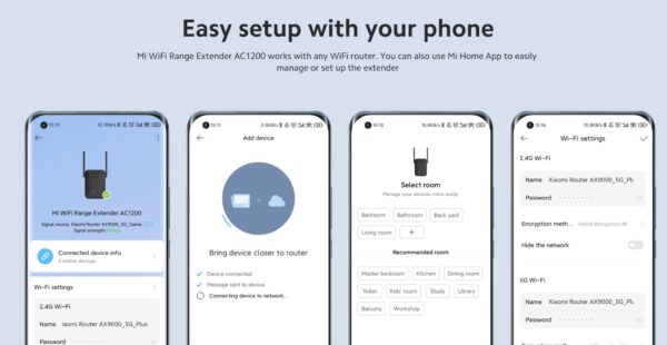 Xiaomi pojačivač bežičnog Wi-Fi signala - Range Extender AC1200 - Slika 2