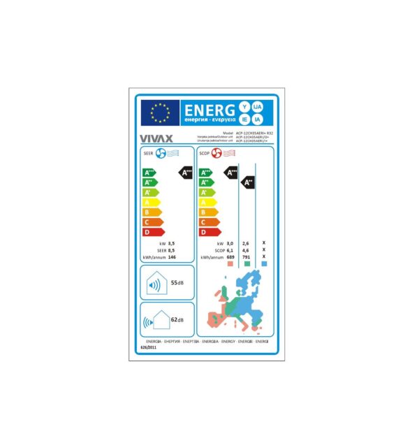 VIVAX COOL ACP-12CH35AERI+ R32 Red + WiFi klima uređaj - Slika 6