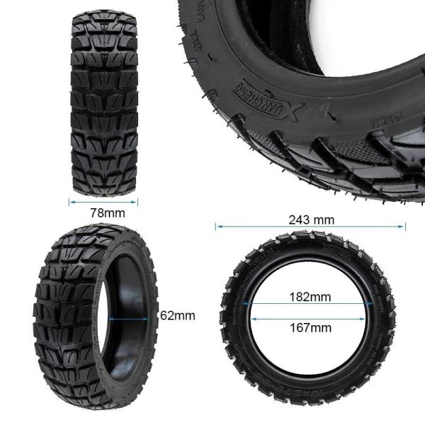 Vanjska guma Offroad 10x2.75-6.5 Tubeless (E-GONI S21, S22, S44, S66) s gelom protiv bušenja - Slika 2