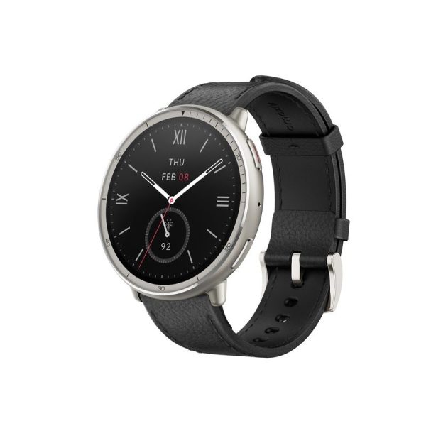 Amazfit Active 2 NFC (Round) Black Leather + RED Silicon