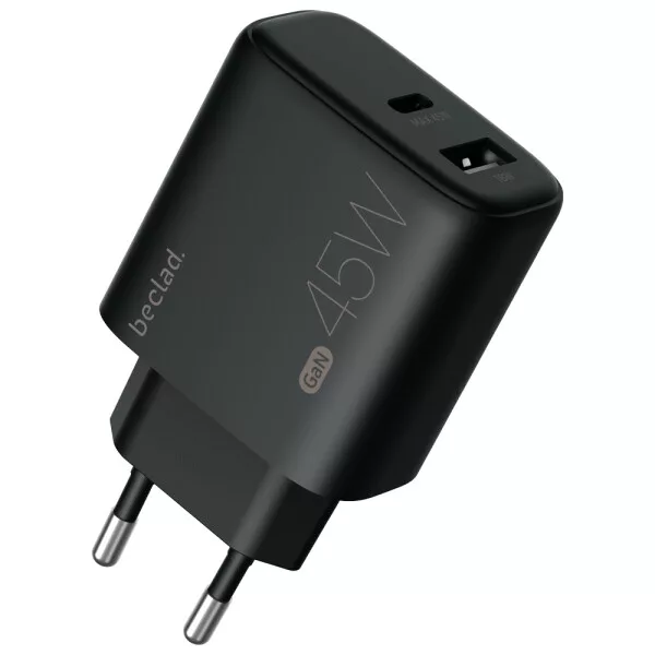 beclad Putni punjač 45W s 2 priključka USB-C + USB-A (maks. 20W) BE-PT745