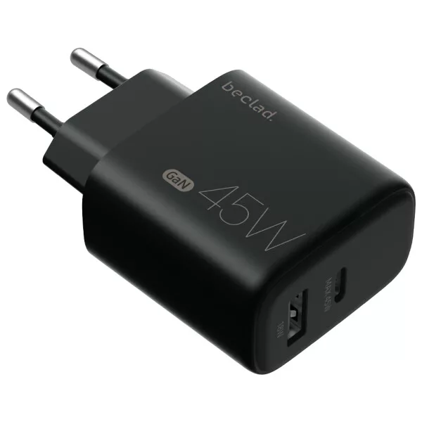 beclad Putni punjač 45W s 2 priključka USB-C + USB-A (maks. 20W) BE-PT745 - Slika 2